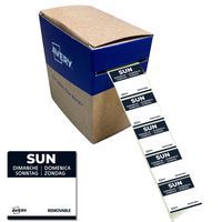 Rouleau de 1000 Étiquettes Dimanche - 25 x 25 mm - Amovibles - Avery