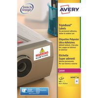 Étiquette ultra-adhésive - Lot de 480 - 63,5 x 33,9 mm - Avery