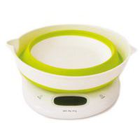 Balance culinaire Bol 'Up - bol pliable Blanc et Vert