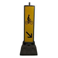 Balise cyclistes CL1 - Double face - Gauche/Droite - Kelias