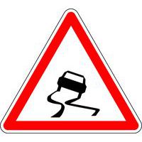 Panneau de signalisation Chaussée glissante - Kelias