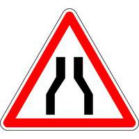 Panneau de signalisation Chaussée rétrécie - Kelias