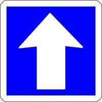 Panneau de signalisation Circulation à sens unique - Kelias