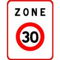 Panneau de signalisation Entrée zone 30km/h - Kelias