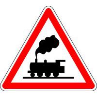 Panneau de signalisation Passage à niveau sans barrières - Kelias