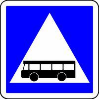 Panneau de signalisation traversée voie de bus CL2 C20B - Kelias
