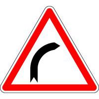 Panneau de signalisation Virage à droite - Kelias