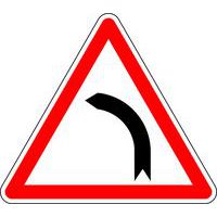 Panneau de signalisation Virage à gauche - Kelias