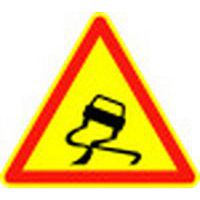 Panneau de chantier Chaussée glissante - Kelias