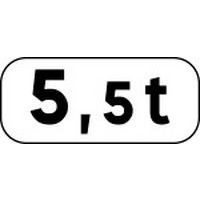 Panonceau tonnage limité - 7,5t - Kelias