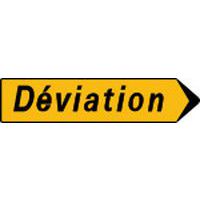 Panneau de chantier Fleche directionnelle déviation - Kelias