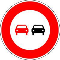 Panneau de chantier Interdiction de dépasser - Kelias