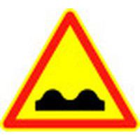 Panneau de chantier lumineux Dos d'âne - 2 piles - Kelias