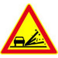 Panneau chantier lumineux Projections gravillons - Batterie - Kelias