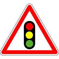 Panneau de signalisation Annonce feux tricolores - Kelias
