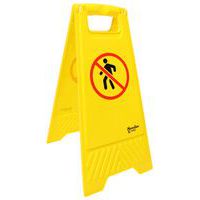 Chevalet de signalisation Interdit piétons - Manutan Expert