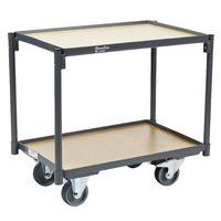 Chariot plateaux bois pour bacs - Capacité 250 kg - Manutan Expert