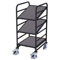 Chariot à plateaux bois pour bacs norme Europe - Capacité 200 Kg