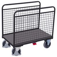 Chariot à arceaux avec panneaux grillagés