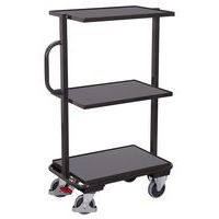 Chariot desserte avec 3 plateaux en bois