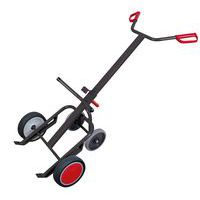 Diable porte-fûts avec 2 roulettes de support