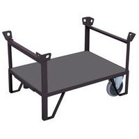 Plateau roulant avec 2 dossiers en façade