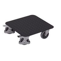 Plateau roulant pour caisses avec surface en tôle striée