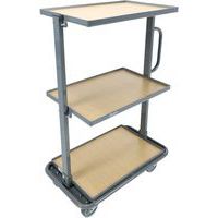 Chariot acier pour bacs - Capacité 200kg - Manutan Expert