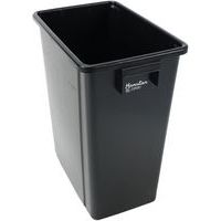 Collecteur en plastique recyclé 40L - Noir - Manutan Expert