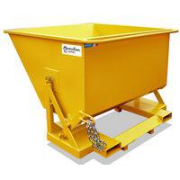 Benne basculante sur socle, Capacité: 370 L, Mobile: non, Coloris: Jaune, Hauteur hors tout: 896 mm