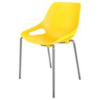 Chaise 4 pieds chromé Rosalie - Eol