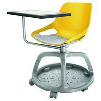 Lot de 2 chaises avec plateforme sur roulette Rosalie Campus - Eol