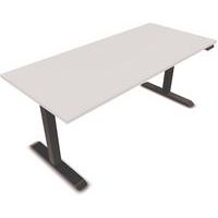 Bureau électrique avec plateau mélaminé 180 cm - Lutz - Eol