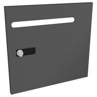 Porte en métal avec serrure à code avec fente courrier Camille - Eol