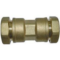 Jonction égale pour tuyau polyéthylène 25mm - Laiton - Boutte