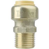 Union mâle Toutub - 15x21 (1/2) - Ø12mm - Laiton - Boutte