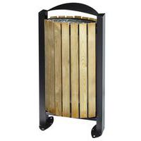 Corbeille 60 L sur pied Arkea Bois - Rossignol Pro