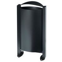 Corbeille 60 L sur pied Arkea Anthracite mat - Rossignol Pro