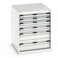 Armoire à tiroirs Cubio - 800x650x750mm - Bott