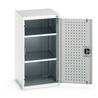 Armoire basse Cubio porte perforée - Hauteur 1000 mm - Bott