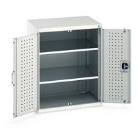 Armoire basse Cubio 2 portes perforées - Hauteur 1000mm - Bott