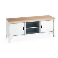 Etabli en hêtre Cubio - 1 porte - L2000mm - Bott