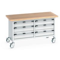 Établi roulant monobloc avec tiroirs_Bott