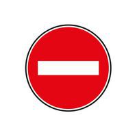 Panneau temporaire B1 Sens interdit classe 1 - Aximum