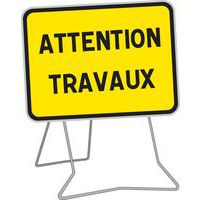 Panneau KC1 Attention travaux sur pied classe 1 - Aximum