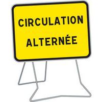 Panneau KC1 Circulation Alternée sur pied classe 2 - Aximum