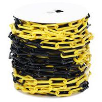Chaîne plastique en bobine - Noir/jaune