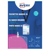 Pochettes badge A6 avec feuilles et lacets