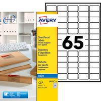 Mini étiquette transparente 38,1 x 21,2 mm - Impression jet d'encre