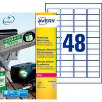 Étiquette autocollante ultra-résistante blanche - Impression Laser